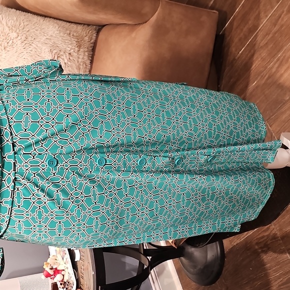 Laundry By Shelli Segal Classic Geometric Print Dress Sz 6 EUC - Picture 5 of 11